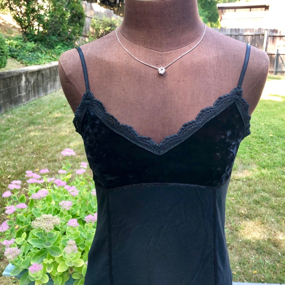 EXPRESS velvet/satin stretch tank top, Size M